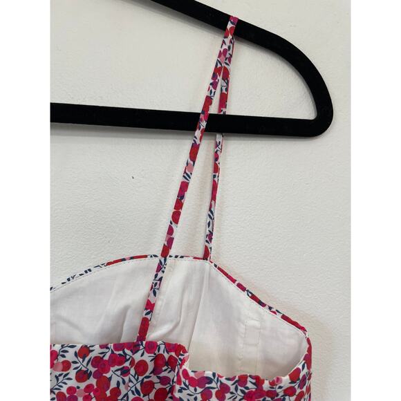 J.CREW Ruffle-Hem Midi Dress in Liberty Wiltshire Floral Size 6 NWT | Mermaid - Picture 8 of 9